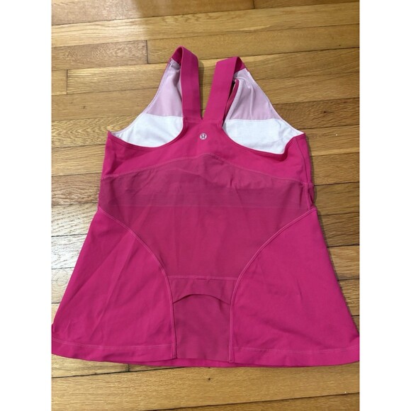 Lululemon Size 12 Deep V Neck Tank Top Pink - Picture 2 of 4
